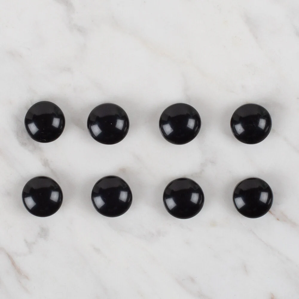 Loren Crafts 8 Pack Button, Black - 49 - Image 2