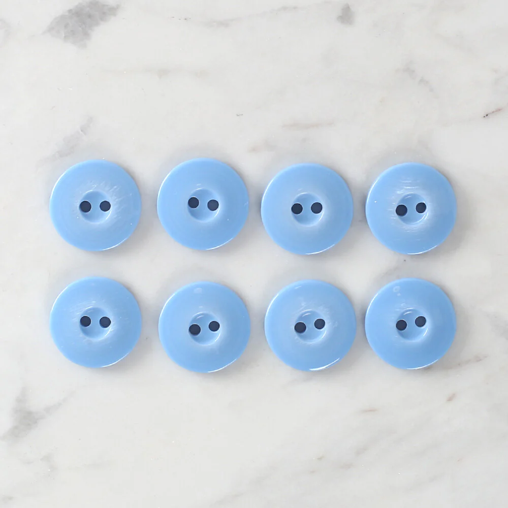Loren Crafts 8 Pack Button, Blue - 1118 - Image 2