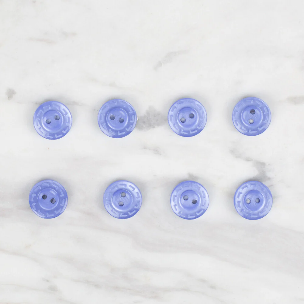 Loren Crafts 8 Pack Button, Blue - 290 - Image 2