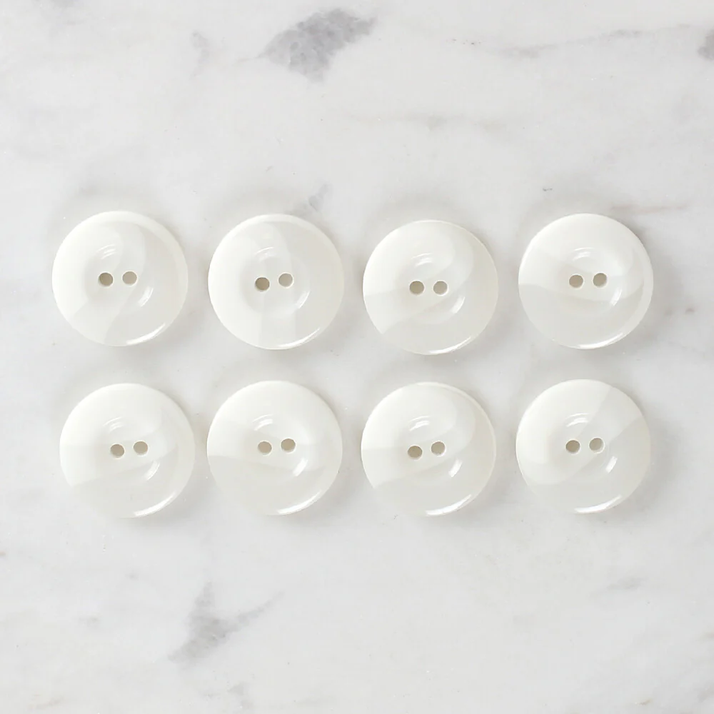 Loren Crafts 8 Pack Button, Cream - 1130 - Image 2