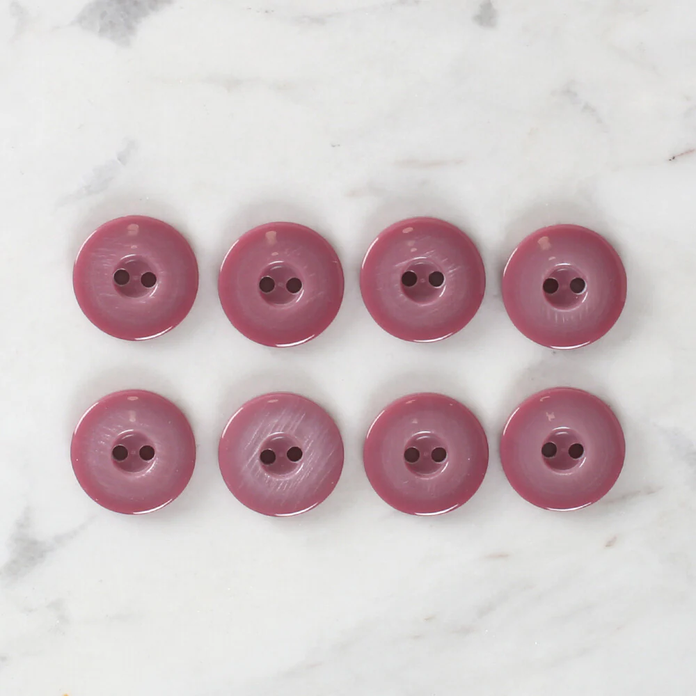 Loren Crafts 8 Pack Button, Dusty Pink- 1110 - Image 2