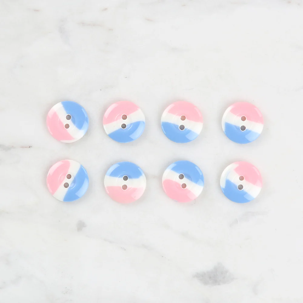Loren Crafts 8 Pack Button, Colourful- 1127 - Image 2