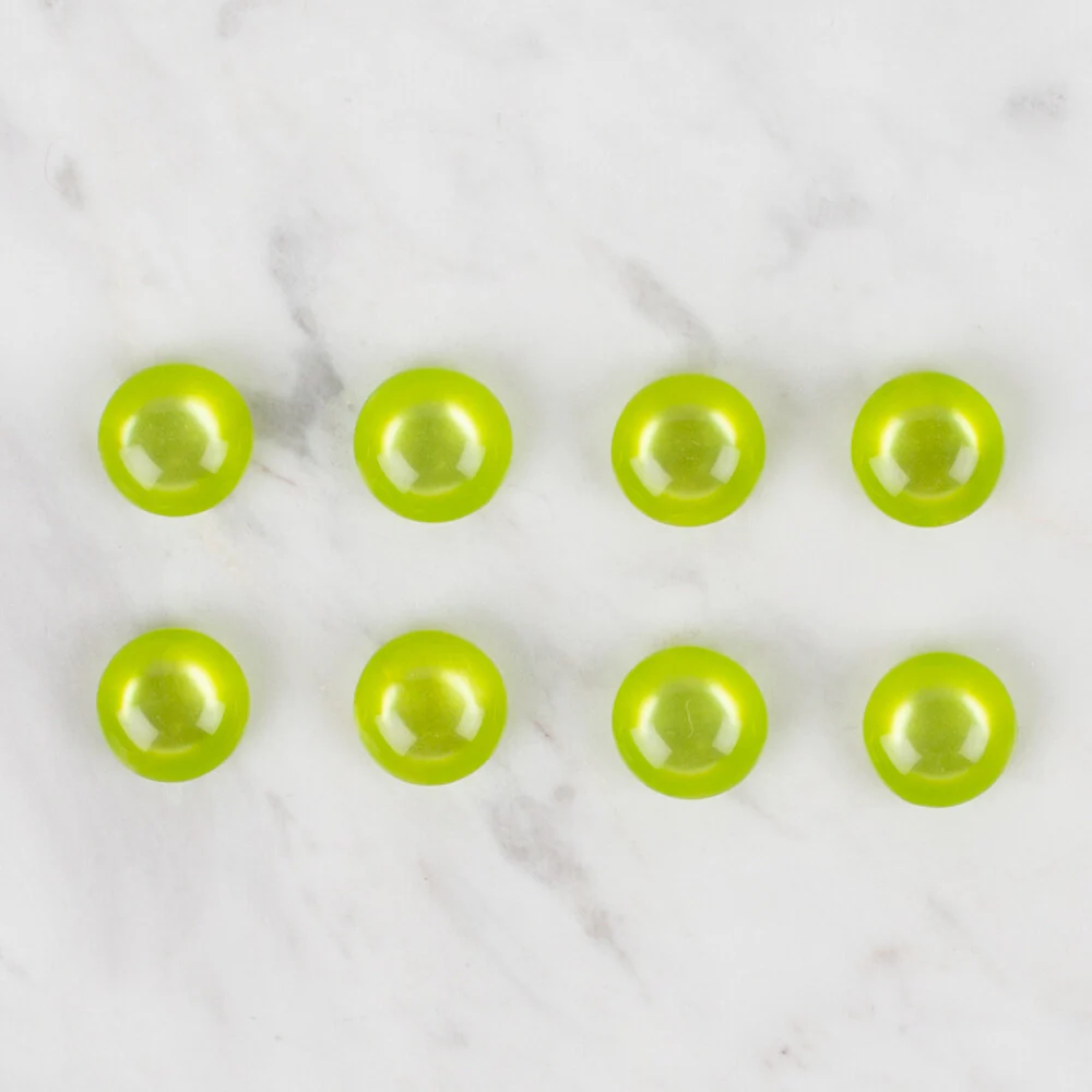 Loren Crafts 8 Pack Button, Green - 45 - Image 2