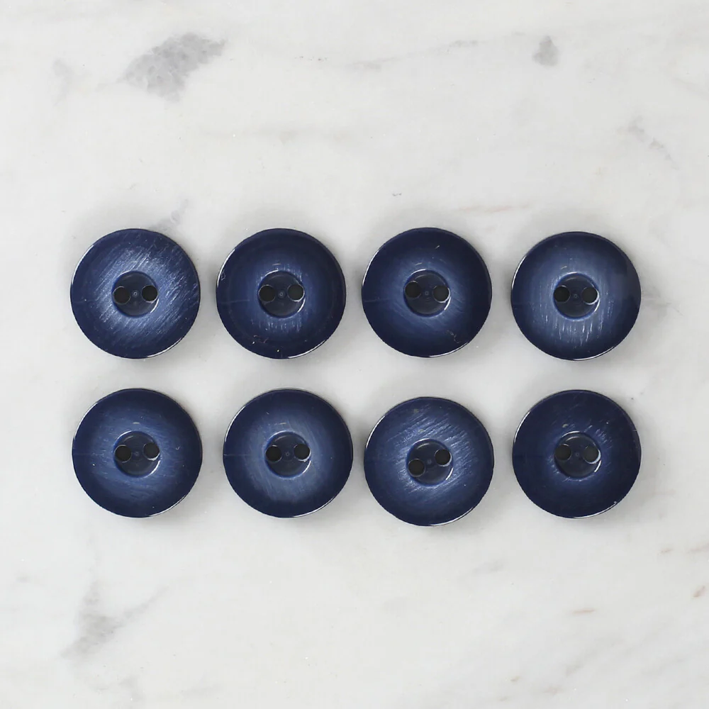 Loren Crafts 8 Pack Button, Navy Blue - 1108 - Image 2
