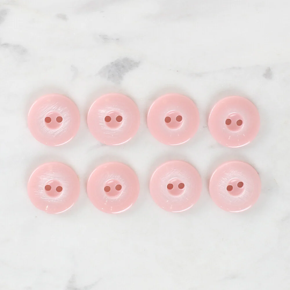 Loren Crafts 8 Pack Button, Pink - 1115 - Image 2