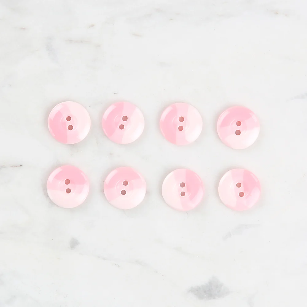 Loren Crafts 8 Pack Button, Pink - 1123 - Image 2