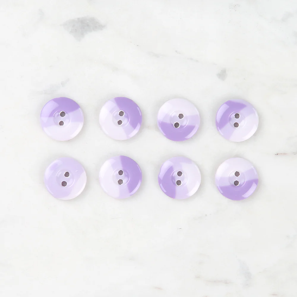 Loren Crafts 8 Pack Button, Purple - 1136 - Image 2