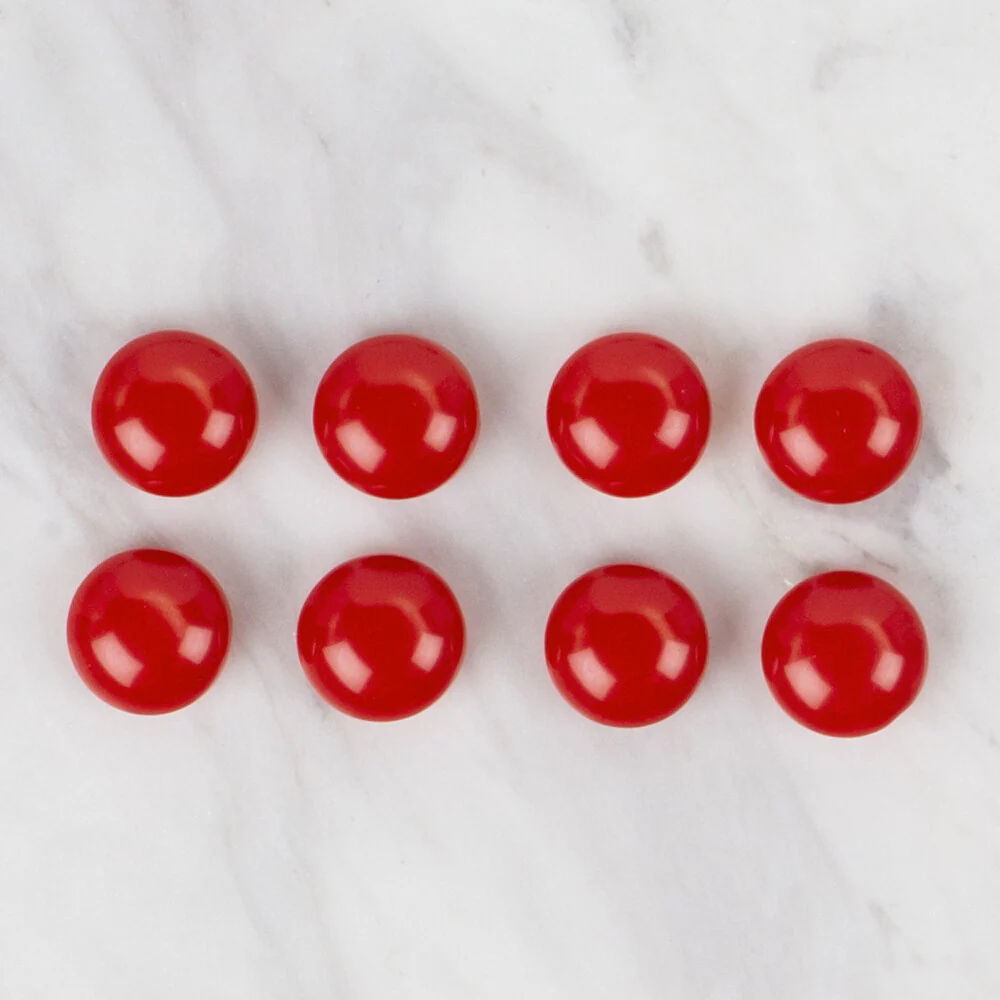Loren Crafts 8 Pack Button, Red - 48 - Image 2