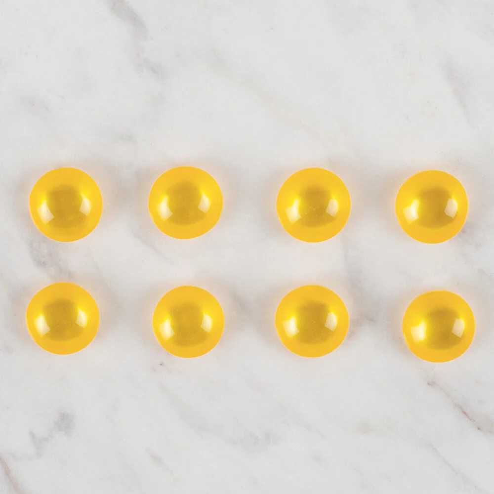 Loren Crafts 8 Pack Button, Yellow - 42 - Image 2