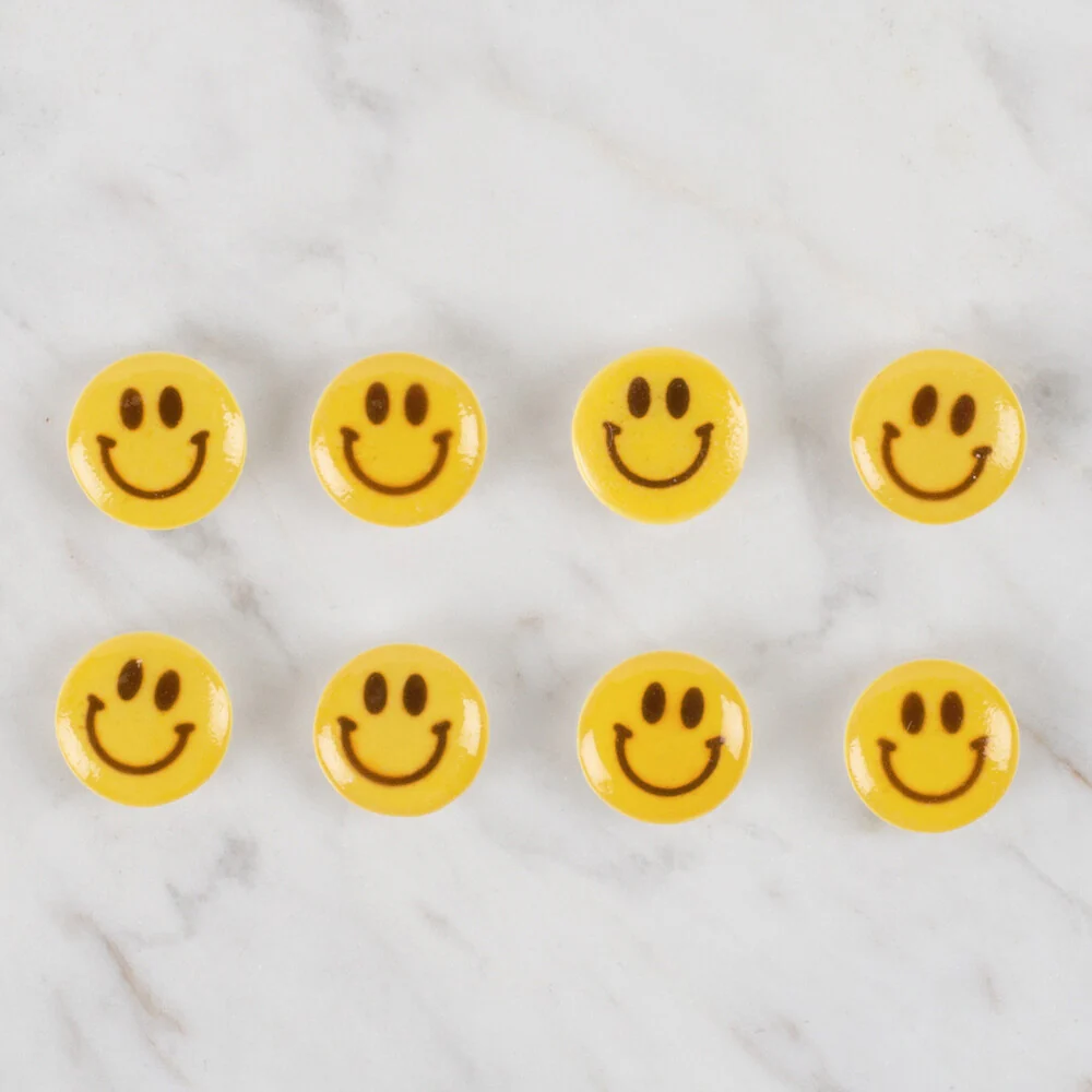 Loren Crafts 8 Pack Button, Yellow - 670 - Image 2