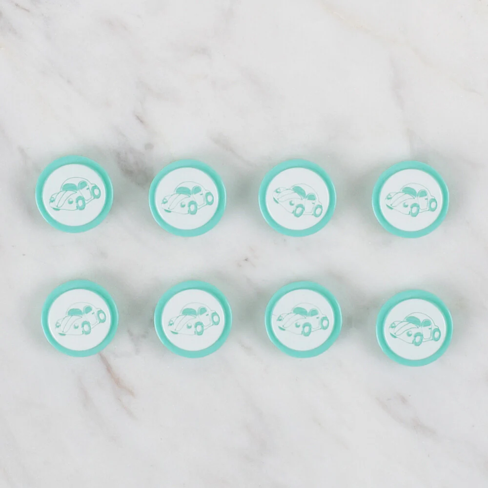 Loren Crafts 8 Pack Car Button - 395 - Image 2