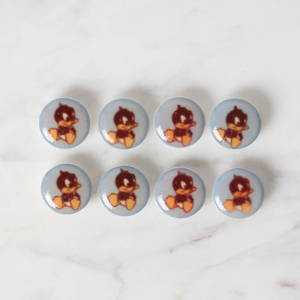 Loren Crafts 8 Pack Duck Button, Blue- 705 - Image 2