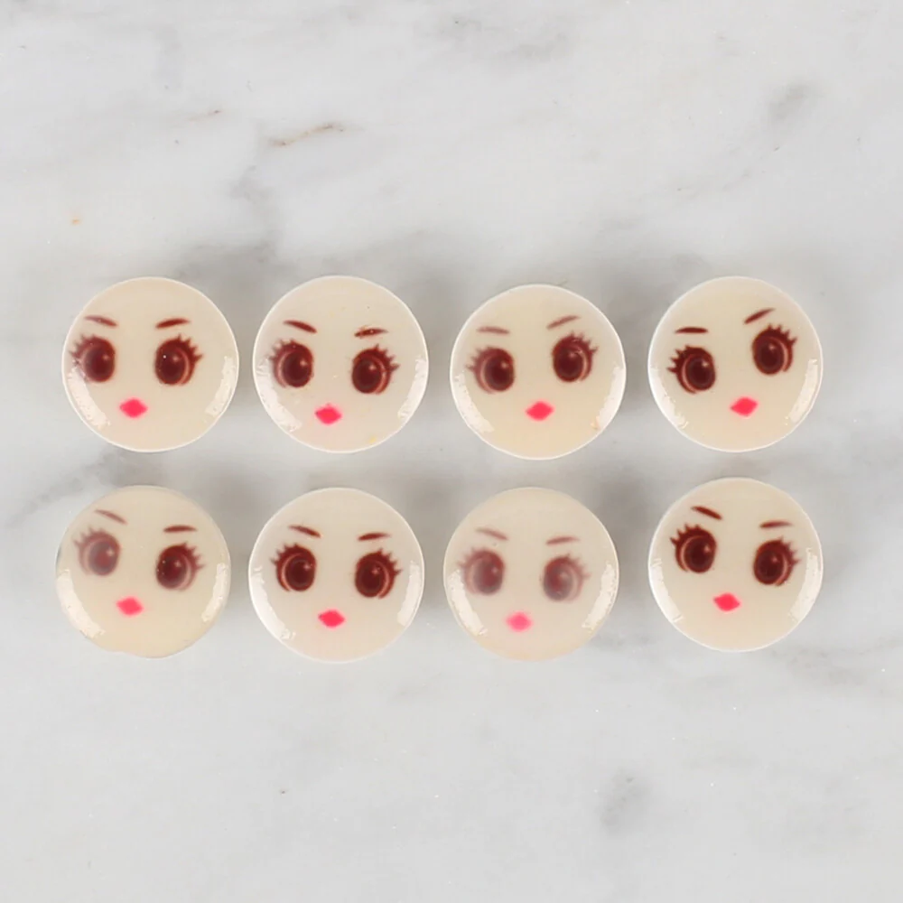 Loren Crafts 8 Pack Face Button, - 679 - Image 2