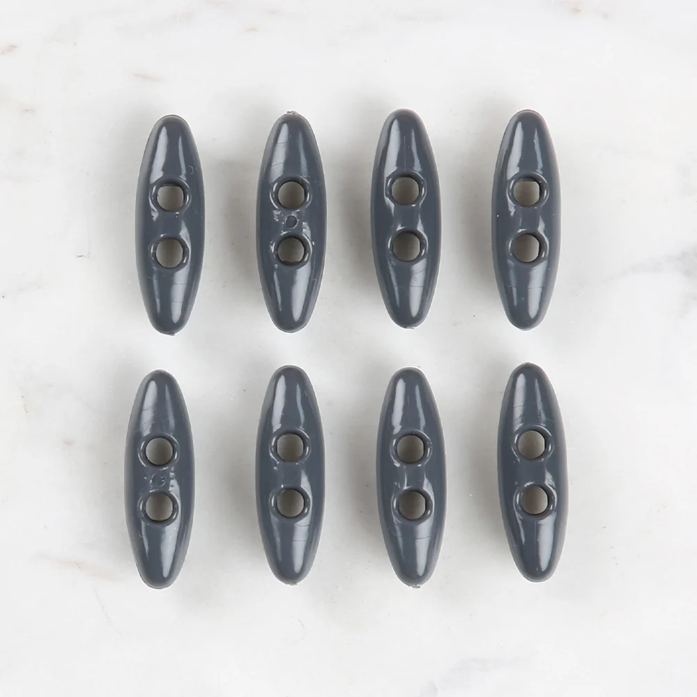 Loren Crafts 8 Pack  Shepherd Button, Dark Grey - 14 - Image 2