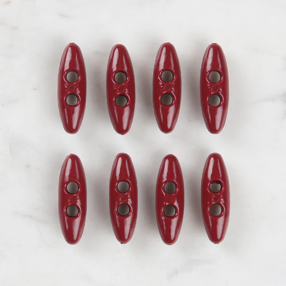 Loren Crafts 8 Pack Shepherd Button, Red - 66 - Image 2
