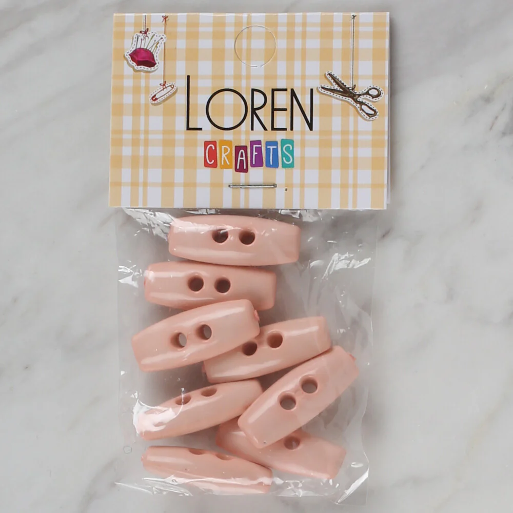 Loren Crafts 8 Pack Shepherd Button, Light Pink - 71