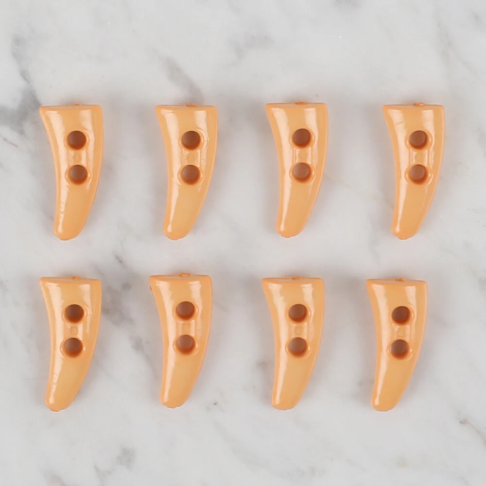 Loren Crafts 8 Pack Shepherd Button, Orange - 134 - Image 2