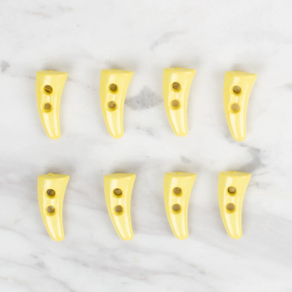 Loren Crafts 8 Pack Shepherd Button, Yellow - 133 - Image 2