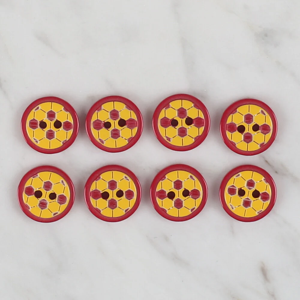 Loren Crafts 8 Pack Soccer Ball Button - 417 - Image 2
