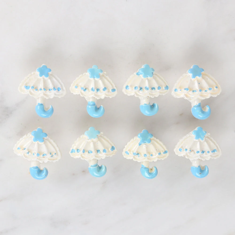 Loren Crafts 8-piece Blue Umbrella Button - 3012 - Image 2