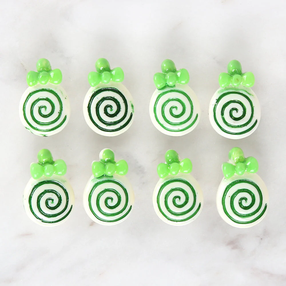 Loren Crafts 8-piece Green Sugar Button - 3024 - Image 2