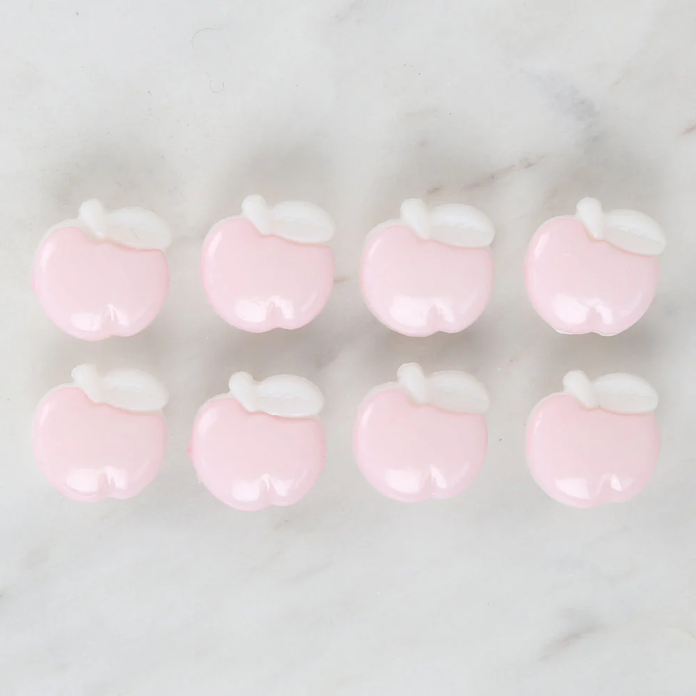Loren Crafts 8-piece Pink Apple Button - 3002 - Image 2
