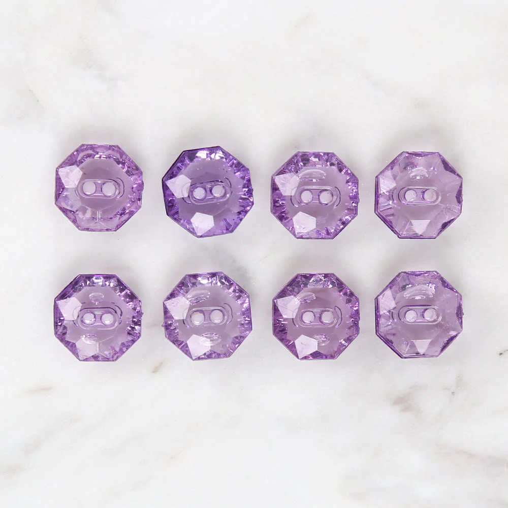 Loren Crafts 8-piece Purple Button - 3066 - Image 2