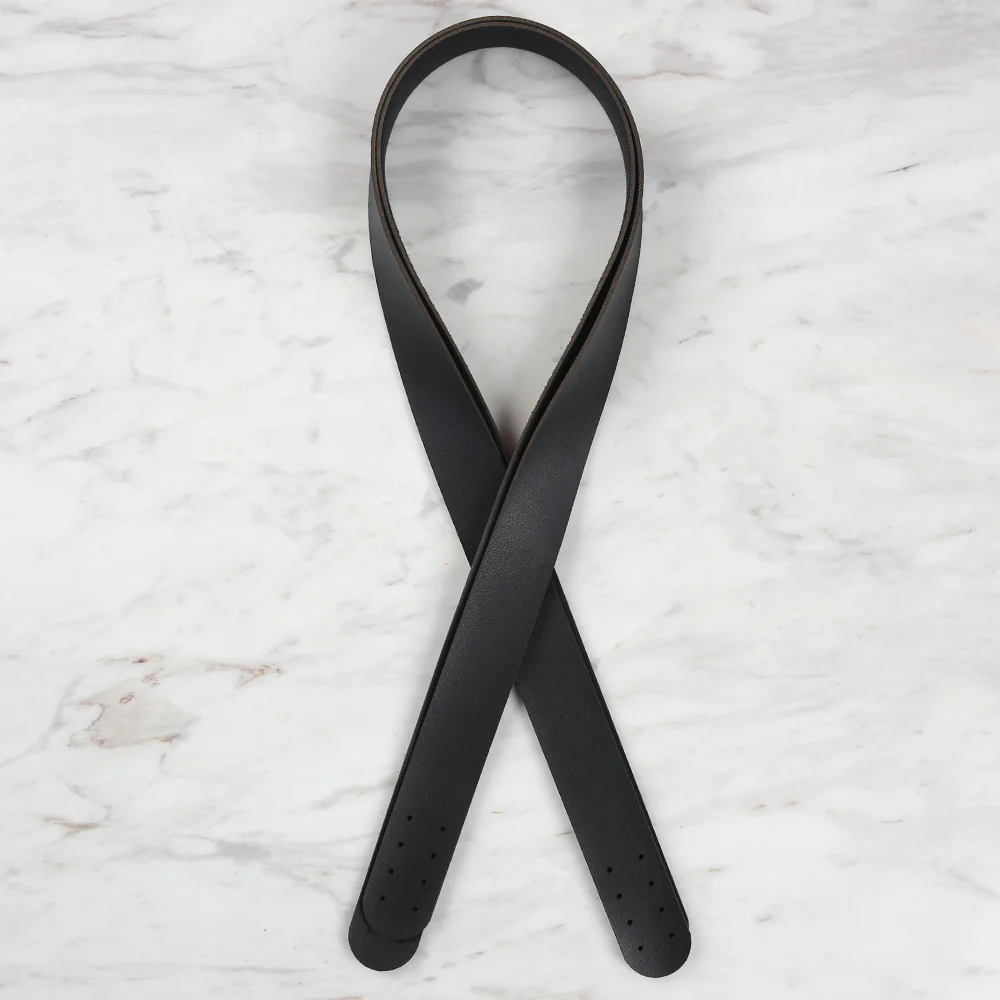 Loren Crafts Leather Bag Handle 2 pcs - Black