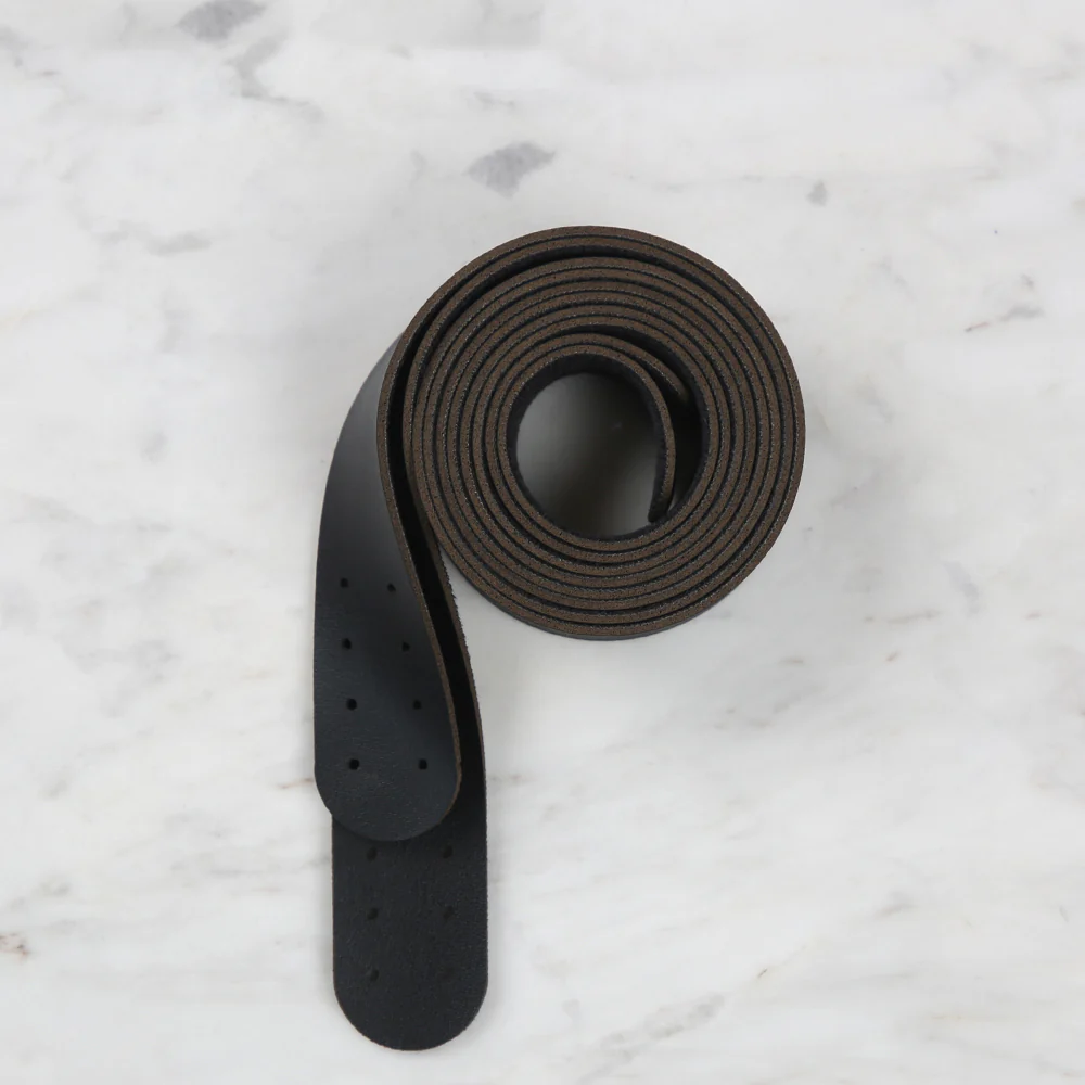 Loren Crafts Leather Bag Handle 2 pcs - Black - Image 2