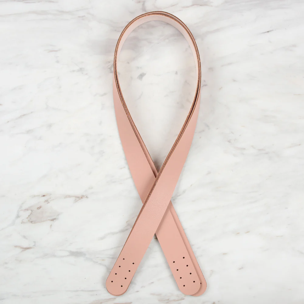 Loren Crafts Leather Bag Handle 2 pcs - Powder Pink