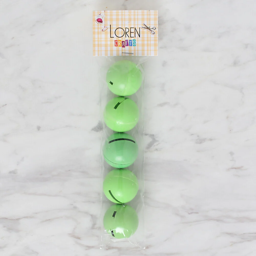 Loren Crafts Plastic Rattle Bell for Toys in 5, Green - Image 2