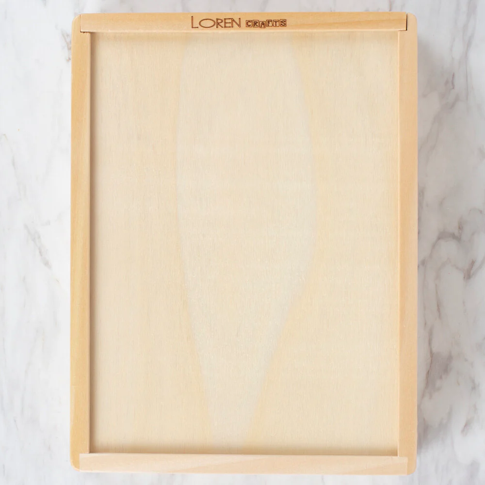 Loren Crafts Wooden Knitting Needle Box, Square