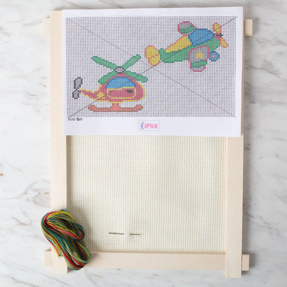 Loren Cross Stitch Kit, Airplane - 242 - Image 2