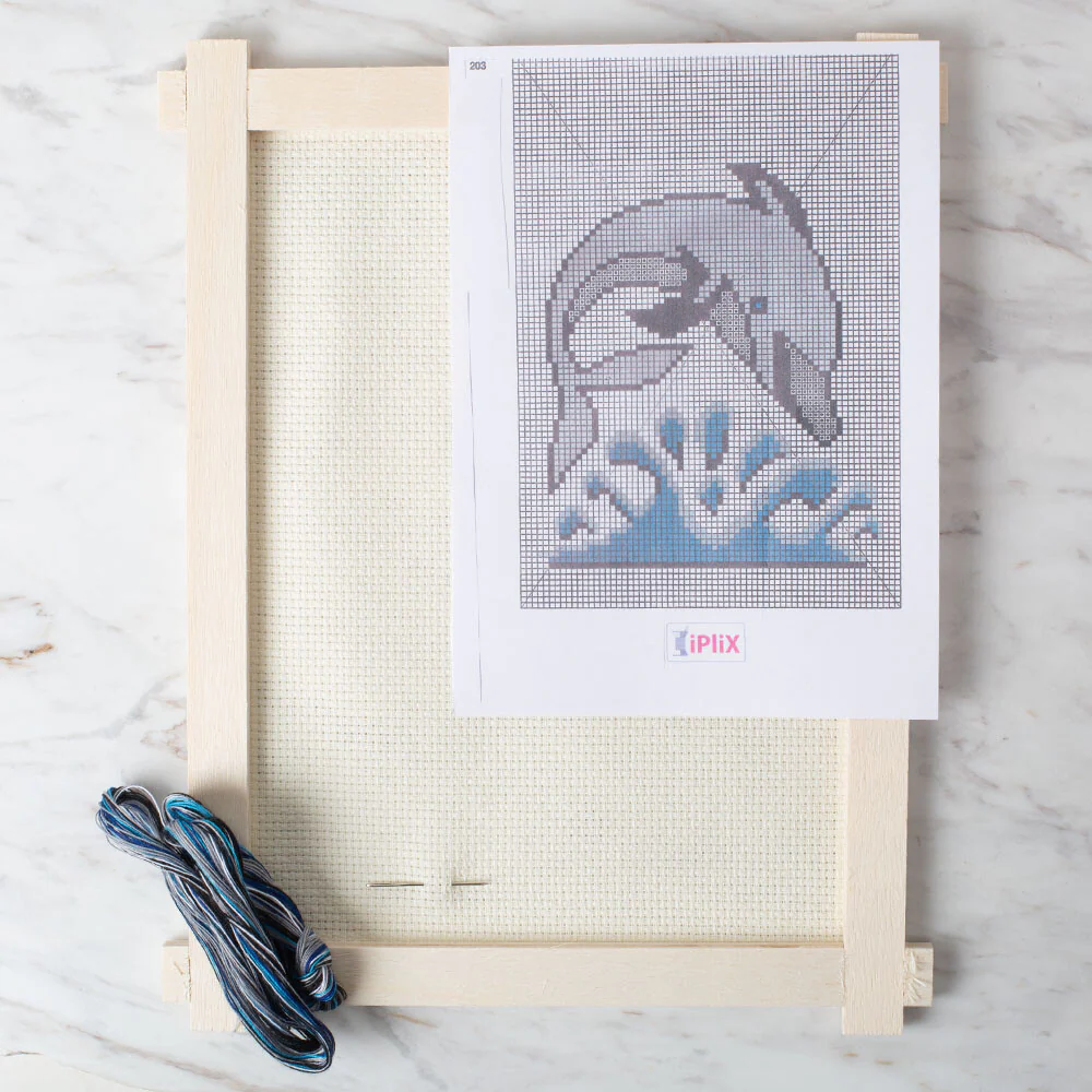Loren Cross Stitch Kit, Dolphin - 203 - Image 2