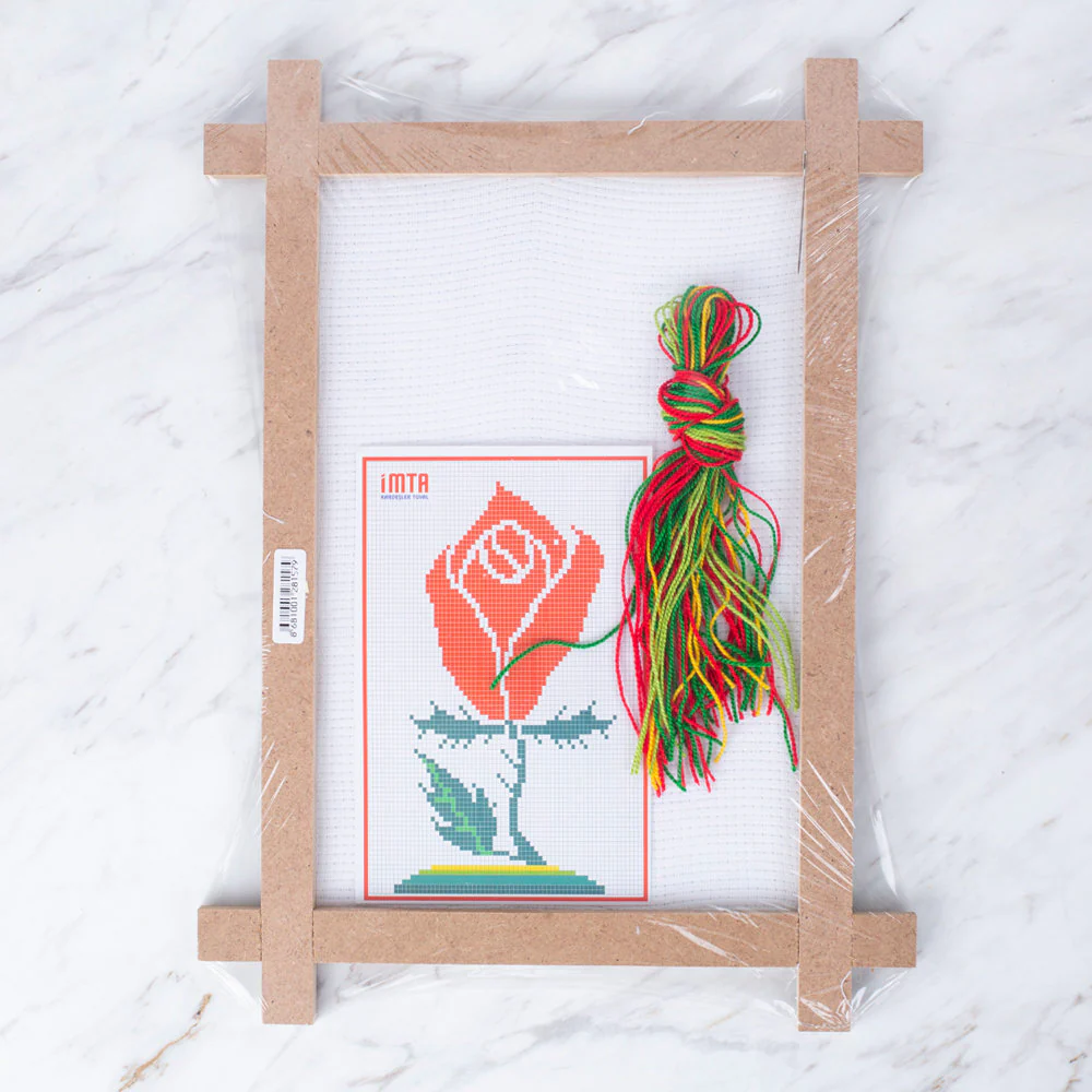 Loren Cross Stitch Kit - Rose