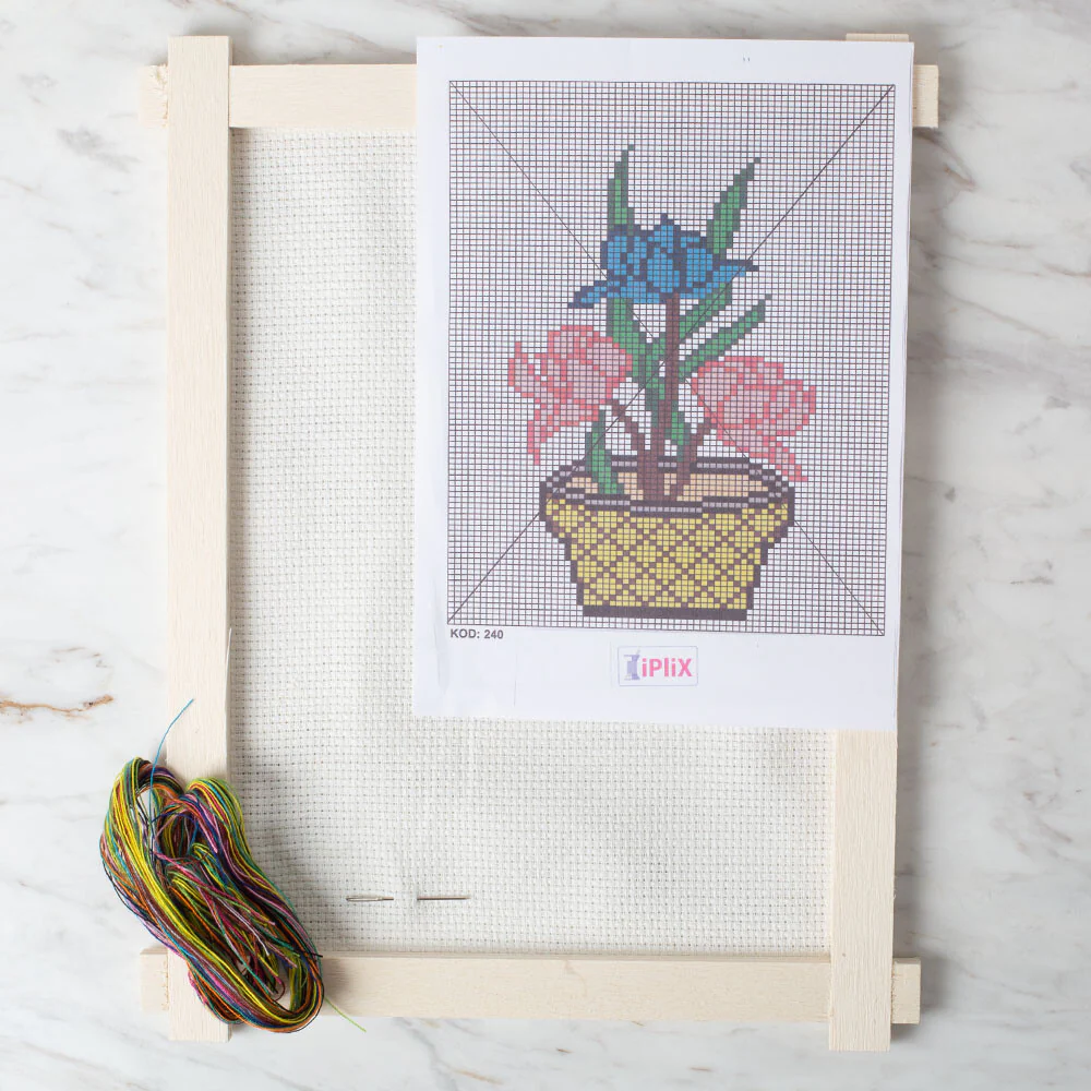 Loren Cross Stitch Kit, Rose - 283 - Image 2