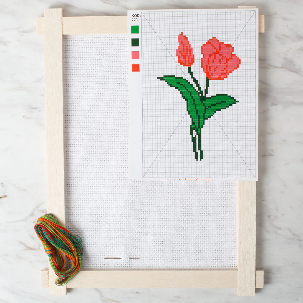 Loren Cross Stitch Kit, Tulip - 220 - Image 2