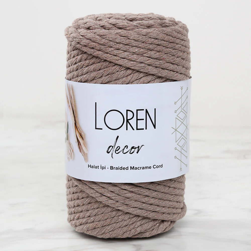 Loren Decor Macrame Yarn, Mink - L143