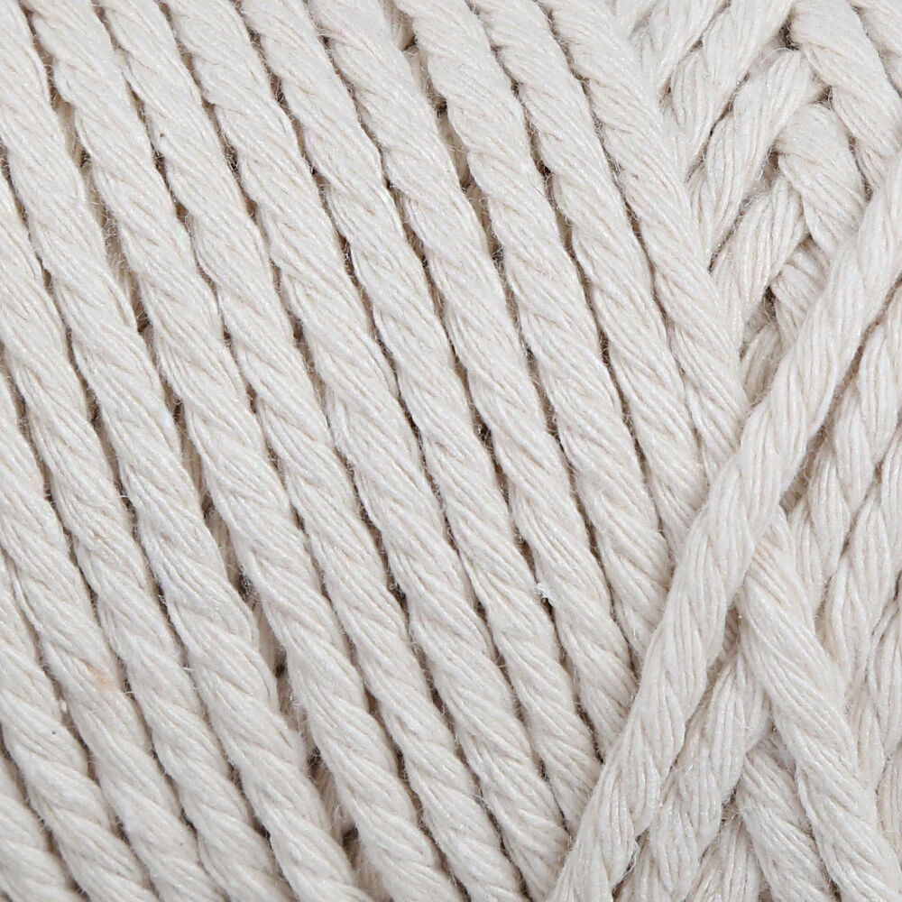 Loren Decor Slim Macrame Yarn, Cream - L002 - Image 2