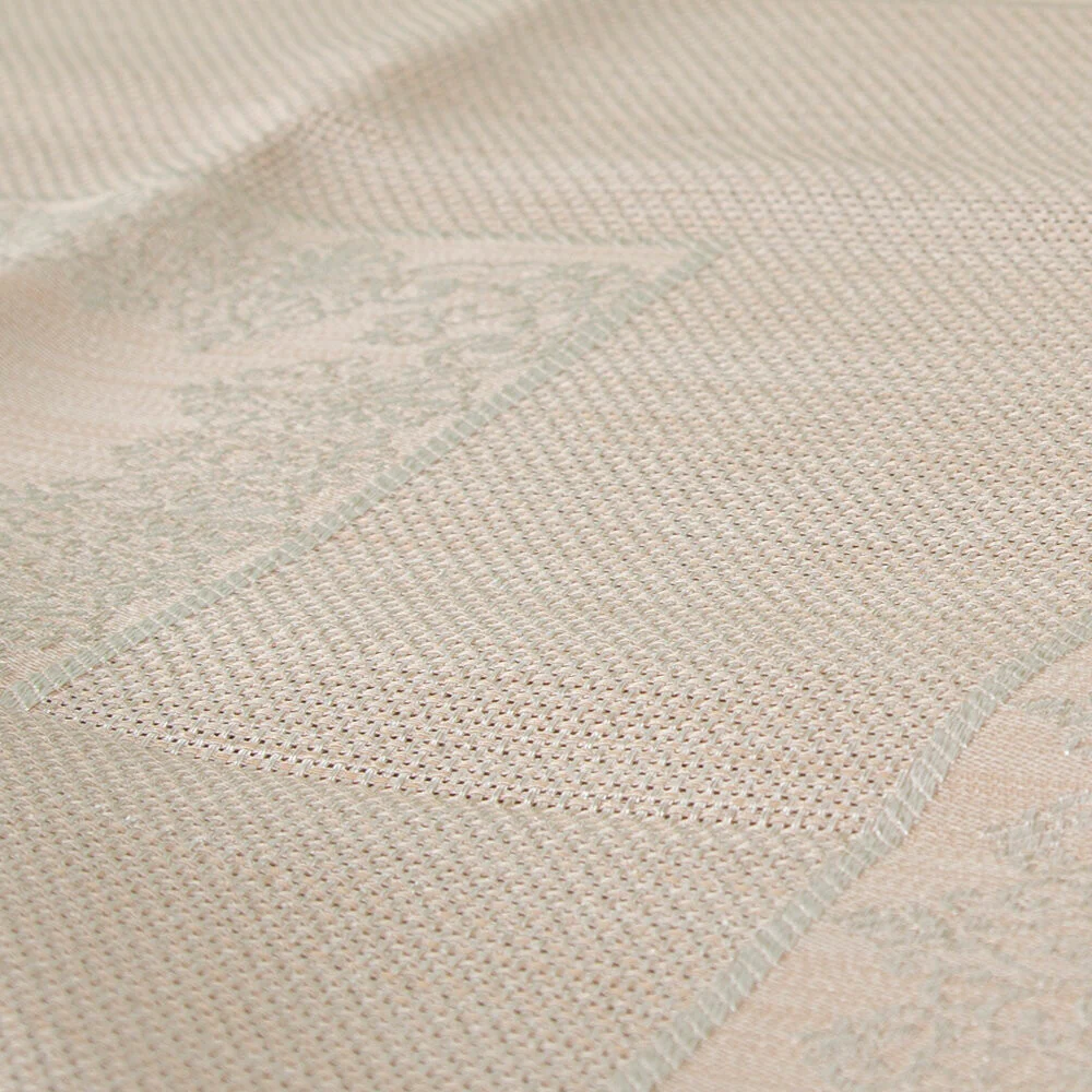 Loren Embroidery Fabric - Beige - Image 3