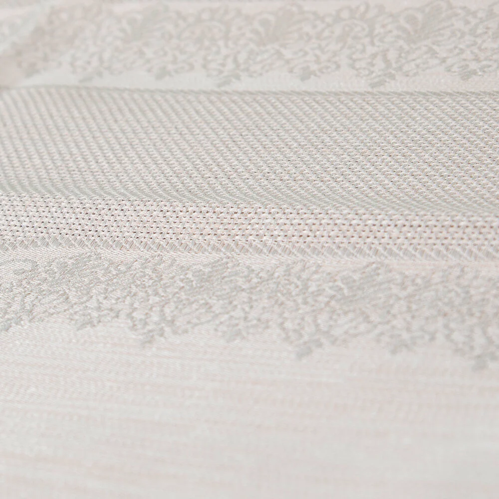 Loren Embroidery Fabric - Beige - Image 3