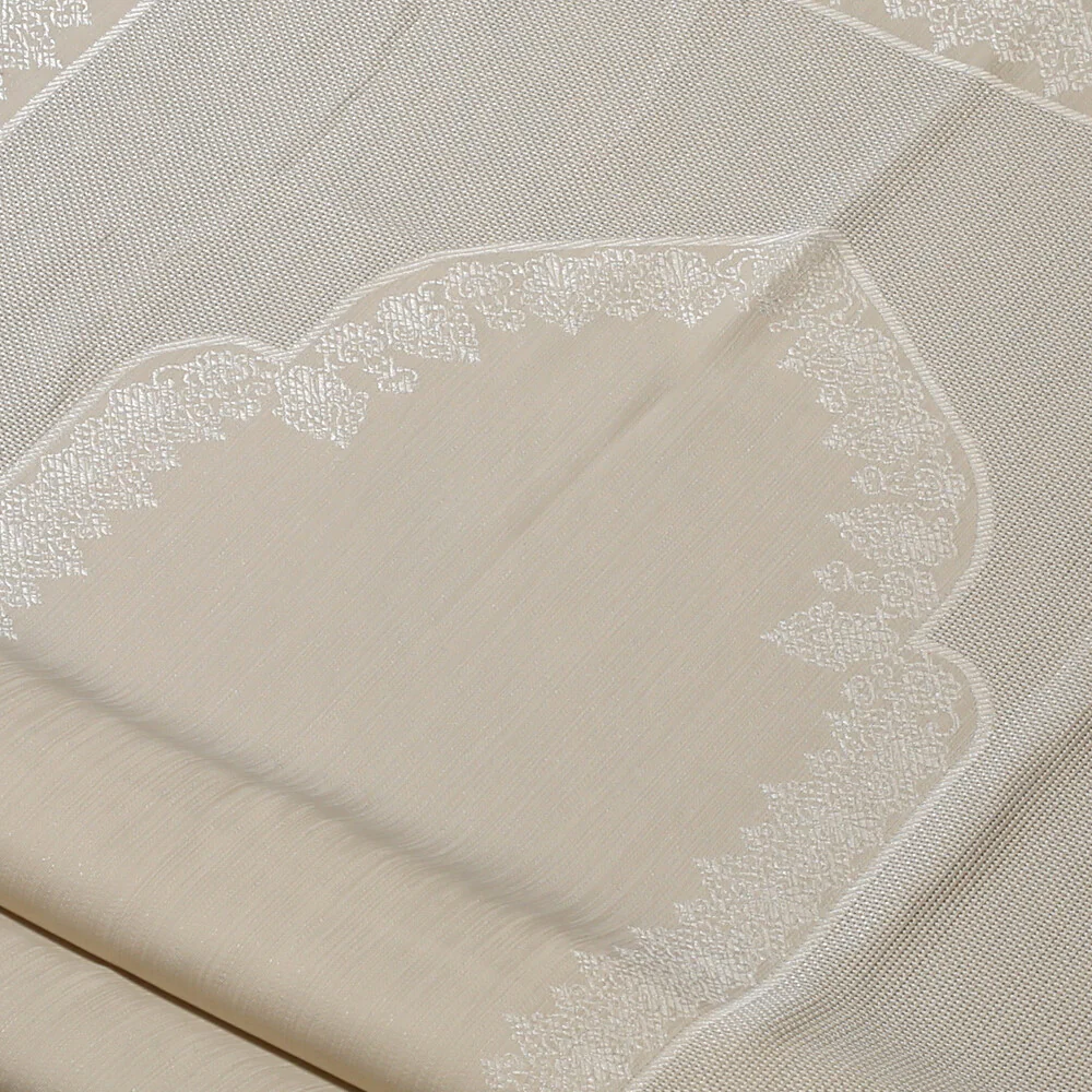 Loren Embroidery Fabric - Cream - Image 2