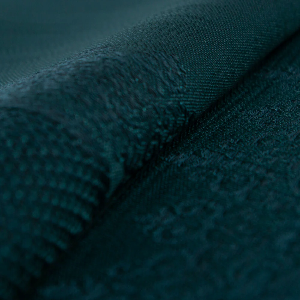 Loren Embroidery Fabric, Dark Green - Image 3