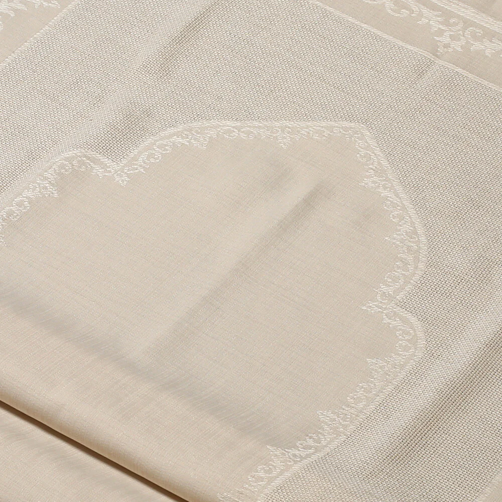 Loren Embroidery Fabric - Ecru - Image 2