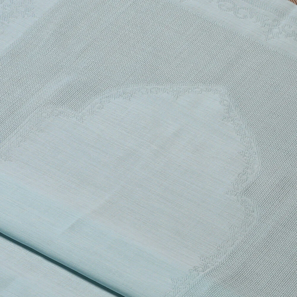 Loren Embroidery Fabric - Light Blue - Image 2