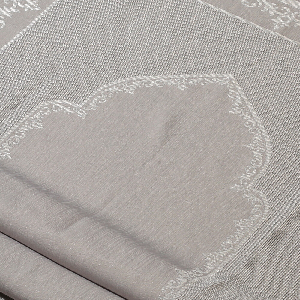 Loren Embroidery Fabric - Light Grey - Image 2