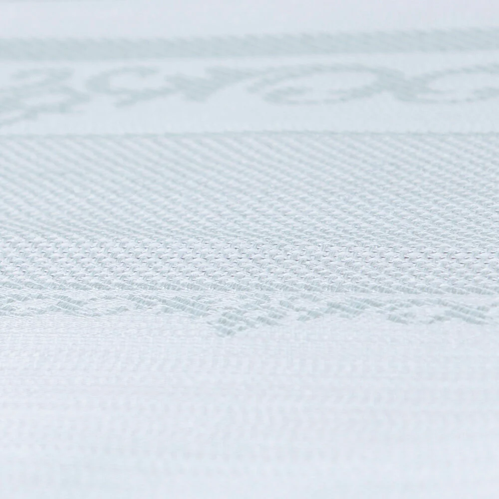 Loren Embroidery Fabric - Light Grey - Image 3