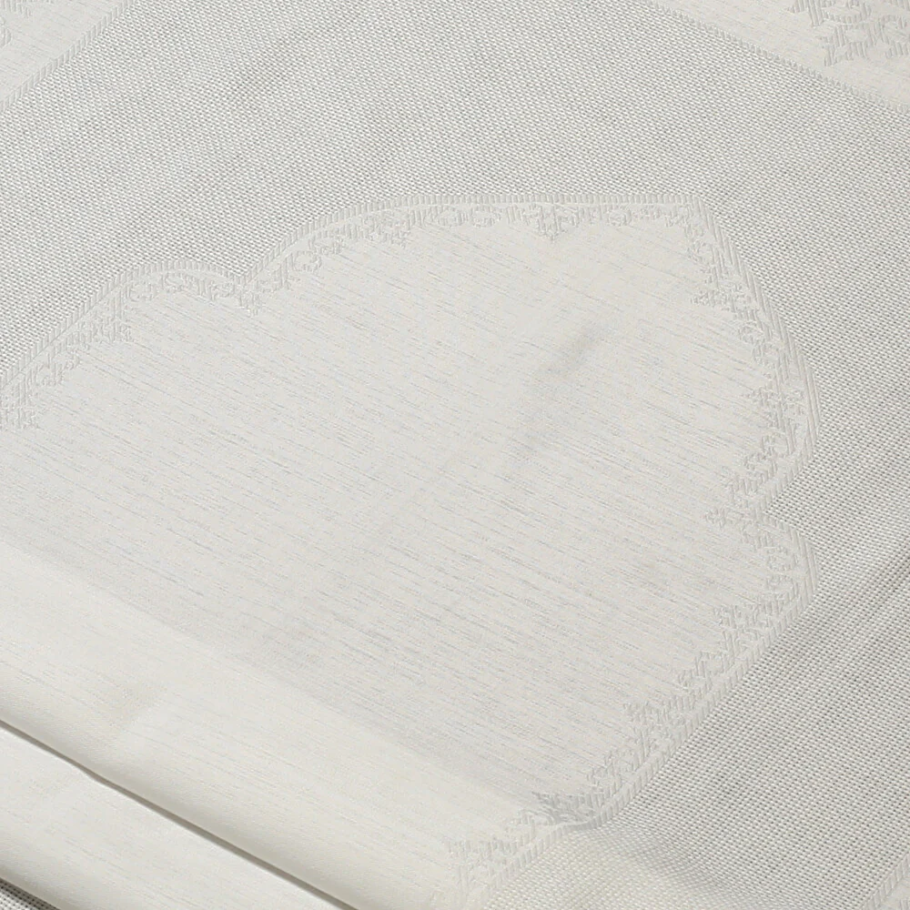 Loren Embroidery Fabric - White - Image 2