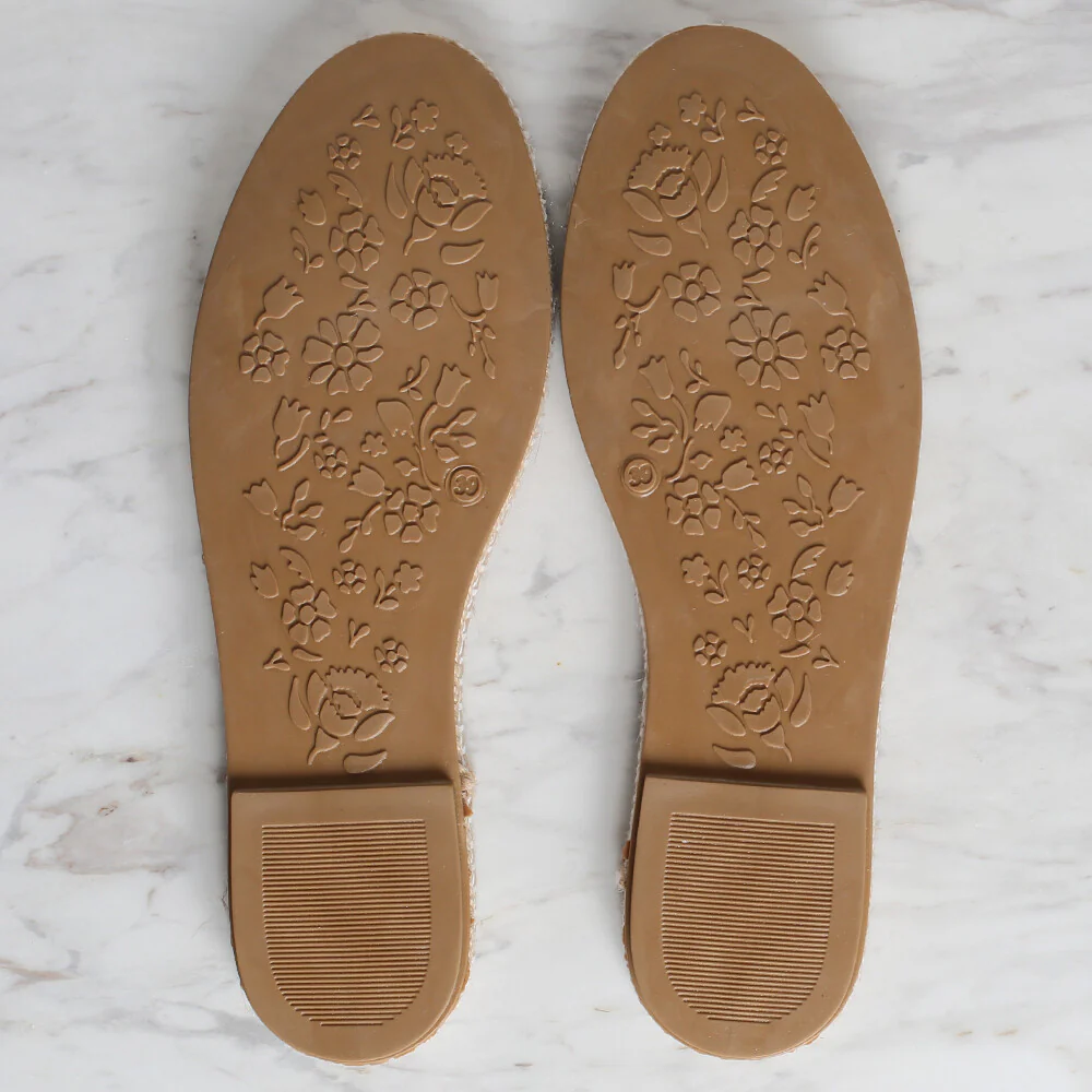 Loren Espadrille / Shoe Sole Narrow Straw Size:39 (US 8.5) Brown - Image 2