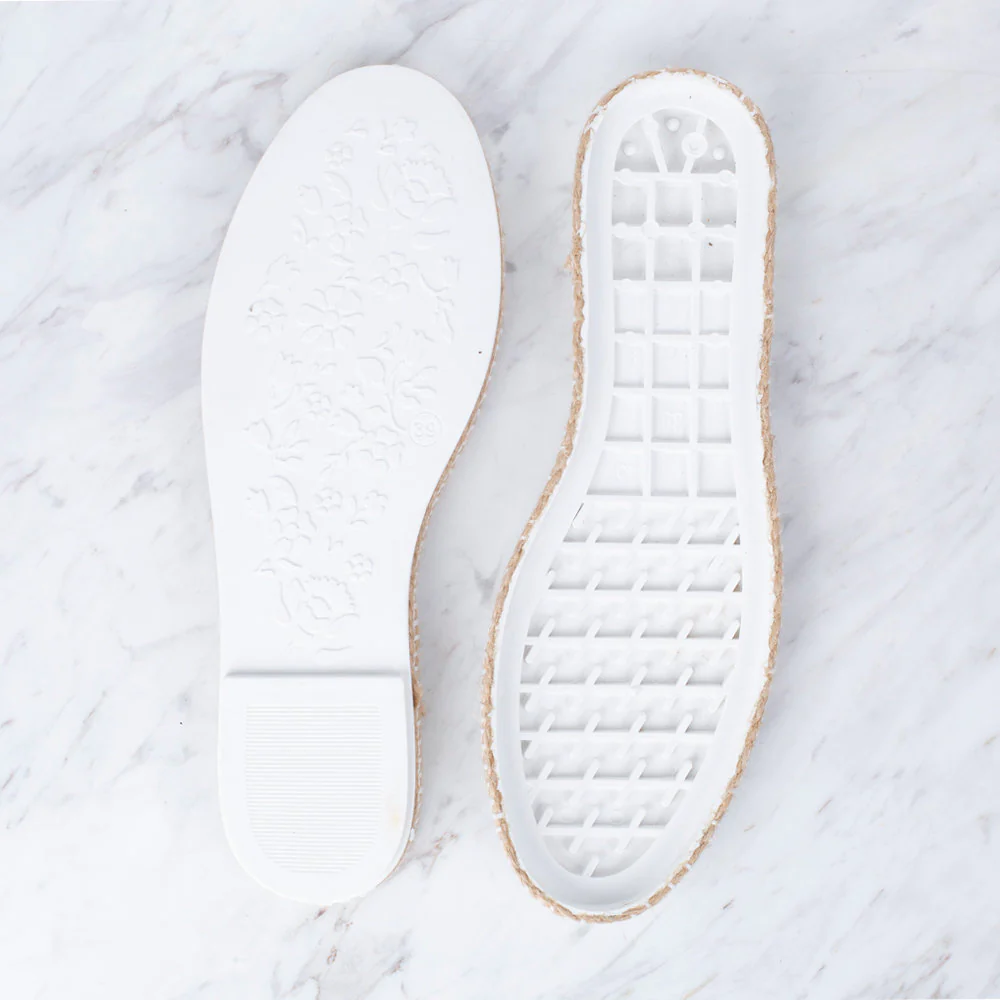 Loren Espadrille / Shoe Sole Narrow Straw Size:39 (US 8.5) White